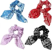 Cute Bow Scrunchies, Paisley Ponytail Holder, Bunny Ear Hair Ties, Chiffon Hair Band, Hair Accessories for Girls