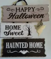 Halloween Wall Decor "Happy Halloween Home Sweet Haunted Home"