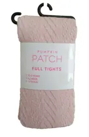 BNWT Pumpkin Patch Brand Girls 1 to 2 Years Winter Knit Pink Footed Style Tights