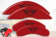 1984-1993 BMW 318iC 318is Front + Rear Red/Black "MGP" Brake Disc Caliper Covers (for: BMW)
