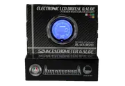 Autotecnica Tachometer Electronic LCD Digital Gauge Black 7 Colour 52mm GLCT