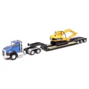Cat CT660 Day Cab TRACTOR & 315CL Excavator Lowboy 1/87 DIECAST MASTERS 84415
