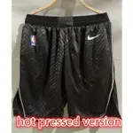 熱壓版 NBA 短褲布魯克林籃網隊籃球褲