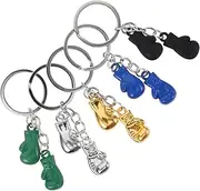 Abaodam 5Pcs Boxing Keychain for Men Creative Mini Boxing Gloves Keyring Lightweight and Stylish Pendant for Car Keys and Bag Charms