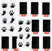 8 Pads and 16 Impression Cards, Inkless Baby Hand and Footprint Kit - Mess Free Ink Pad for Newborn Keepsake, Dog Nose & Paw Print Kit, Clean Touch Ink Pad for Baby Hand & Footprints, Ideal Shower Gifts