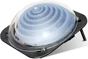 Solar Pool Heaters, Swimming Pool Heaters, Solar Dome Swimming Pool Warmer, with Stands and Hose Connector, for Inground and Above Ground Outdoor Swimming Pools