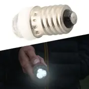 Brand New Light Bulb Flashlight E10 Grass+Metal Lantern Torch Silver