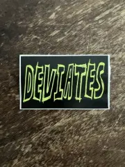 Vintage Deviates Time Is The Distance 2001 Tour South Bay punk rock sticker RARE