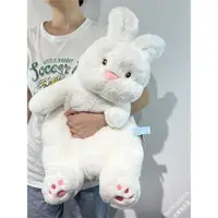 在飛比找ETMall東森購物網優惠-2023新年大白兔兔子毛絨玩具抱著睡覺公仔慵懶玩偶布娃娃女生
