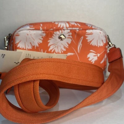 New Kate Spade Jae WKR00456 Small Camera Bag / Crossbody w Blossom Print Multi