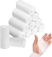 Elastic Gauze Bandage Rolls, 16Pcs Conforming Stretch Bandage Soft Gauze Roll, 5 cm x 4.5 m, Conforming Stretch Bandages