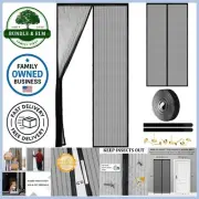 Magnetic Screen Door Heavy Duty Mesh Keep Bugs Out Self Sealing Pet Kids