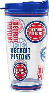 Rico Industries NBA Basketball Detroit Pistons Mayhem Double Wall 16oz Tritan Tumbler