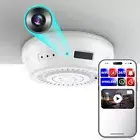 Smoke Detector Camera WIFI LIVE VIEW Alarm Sensor Small Mini Office Room