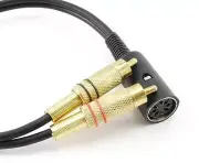 1ft B&O Din-7 Female to 2-RCA Male Bang & Olufsen Audio 12" Cord Adapter
