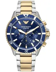 [Emporio Armani] Chronograph Two Tone Watch
