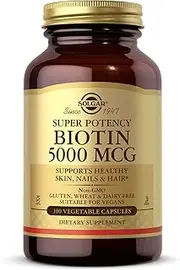 Solgar - Biotin Super Potency 5000 mcg. - 100 Vegetarian Capsules