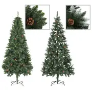 Christmas Tree 2.1M/1.8M/1.5M Xmas Trees Decorations Pinecones Green vidaXL