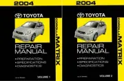 2004 Toyota Corolla Matrix Shop Service Repair Manual