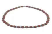 Brown Flat Round Afghani Calcite Beads 8mm Afghanistan Gemstone 17 Inch Strand