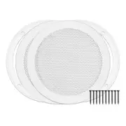 RH-4002-6.5-2-A White Surface Mount 6-1/2" Speaker Covers, Pair