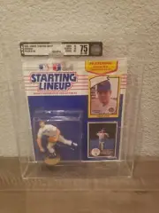 Nolan Ryan 1990 Starting Lineup AFA 75 SLU Texas Rangers Kenner TX SEALED RARE