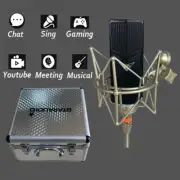 Cardioid Condenser Microphone Complete Kit Mic For Recording Broadcast Chatting