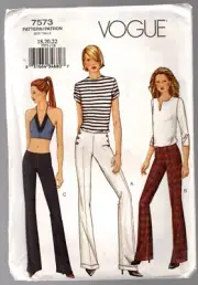 Vogue Pattern 7573 Ladies Petite Pants Size 18, 20,22