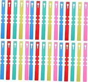 BEBEMOKO 500pcs Wrap Around Plant Tags - Plastic Tree Labels Waterproof Nursery Garden Markers Adjustable Hanging Labels for Outdoor Plants Identifying