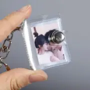 Small Photo Album Keyring 1/2 Inch ID Interstitial Storage Card Book Keychain