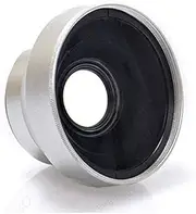 0.45x High Grade (Black) Wide Angle Conversion Lens (37mm) for Panasonic Lumix DMC-LX7 (Includes Lens Ring Adapter)