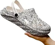 [EvAnem] Mens Ladies Clogs Womens Unisex Sandals Slippers, Slip-on Clogs Mules, Summer Shoes Garden Clogs