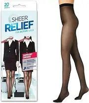 [Sheer Relief] Support Sheers For Active Legs Women Pantyhose Stockings Tights H32800