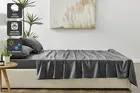Brosa 500TC Cotton Sateen Bed Sheet Set (Charcoal, King Single), Bed Sheets, Bed