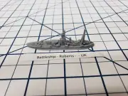 Battleship - HMS Roberts - Royal Navy - Wargaming - Axis and Allies - Naval Mini