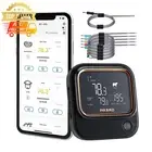 Wifi Grill BBQ Meat Thermometer, 5Ghz Wifi and Bluetooth 5.1 Food Thermometer, f