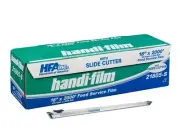 HFA 18" x 2000' Food Plastic Cling Film Food Wrap Roll w/Zip-Safe Slide Cutter