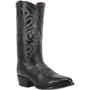 Dan Post Men's DP2110R 13" Black Round Toe 1 1/4" Heel Cowboy Boots, Size 16 EW
