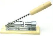 NEW Pecan, Almond, Hazelnut, Macadamia Aluminum Nut Cracker Tool on Wood Base