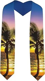 [EdWal] hawaii beach print Graduation Stole and Sash Class for Unisex Adult Honor Stole Honor Stole of 2025