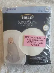 Halo SleepSack Swaddle Organic Cotton Cream Newborn- 3 Months New in Package