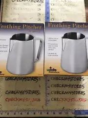 2X Update International EP-50 Espresso Milk Frothing / Steaming Pitcher - 50 oz
