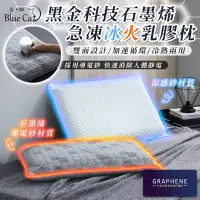 在飛比找蝦皮購物優惠-【藍貓BlueCat】台灣製造 冰火石墨烯乳膠枕  防靜電 