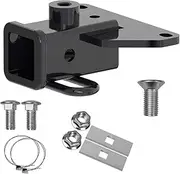 13434 Class 3 Trailer Hitch 2 Inch Receiver Compatible with Jeep Gladiator JT Pickup Truck 2020-2024 Fit for Ball Mount, Cargo Carrier, Bike Rack with Glossy Black Finish