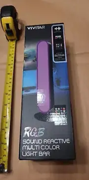 Vivitar RGB Sound Reactive Corner Multicolor Light Bar