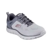 Skechers Men's Track Broader Size 8- Grey/Charcoal