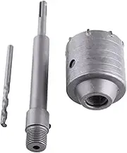 65mm Concrete Drill Bit Hole Saw Cutter Set for Wall, Stone, Brick with 200mm Rod and Wrench