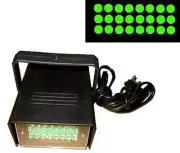 DELUXE LED FLASHING GREEN COLOR ADJSUTABLE STROBE LIGHT blinking strobes party