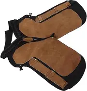 4 Knife Pocket Farrier Apron Cowhide Farrier Apron Professional Leather Farrier Chap Adjustable Waist Leather Farrier Chap for Horse Shoeing Ideal Farrier Chaps for Horse Shoeing