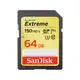 限時★.. 免運 SanDisk Extreme 64GB SDXC 150MB/s UHS-3 V30 U3 記憶卡 64G 4K可用 公司貨【全館點數5倍送】【APP下單跨店最高20%點數回饋】